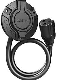 NOCO GCP1 15 Amp 125V AC Port Plug Power Inlet with 16-Inch Integrated Extension Cord