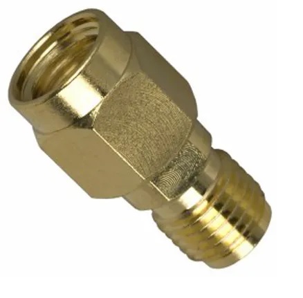 Antenna Adapter (Connector rf coaxial sma in-series adapter jack to rev. polarity plug 50 ohm)