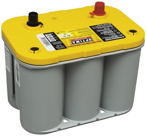 [RA00006434 / 8012-021] OPTIMA YELLOW BATTERY: 34 : 12V : 750CCA : 55AH : CV 1.0